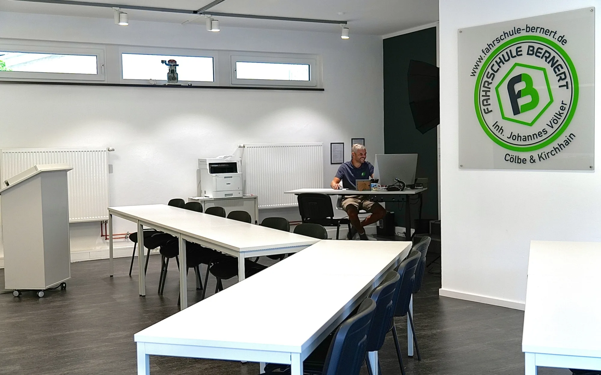 Theorieraum der Fahrschule Bernert in Cölbe